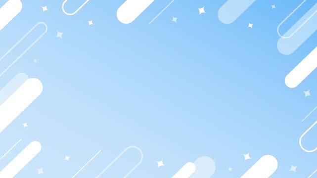 cute, pop-style, simple background frame featuring geometric shapes and pastel colors