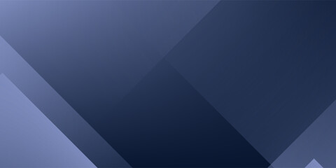 Obraz premium Abstract dark blue corporate geometric background with overlapping diagonal shapes.