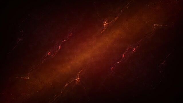 Dark red abstract background, with glowing fractured, light streaks