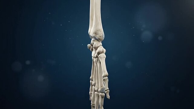 Detailed Exploration of Human Skeletal Anatomy Transitioning in a Slow Motion Sequence