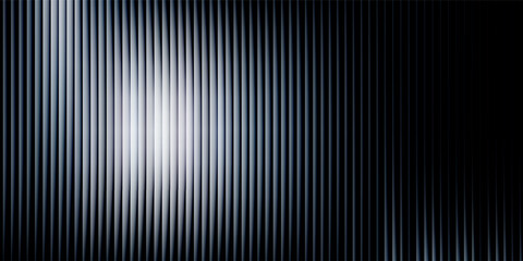 This image features a striking pattern of vertical stripes that transition from white to black. The stripes are evenly spaced and create a sense of depth and movement.  © Maidi