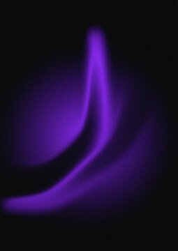 Abstract purple light waves flowing on a deep black background, for modern projects