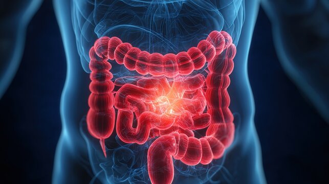 Intestinal Infection, Common Human Digestive System Disease, Acute and Chronic Gut Inflammation, Bacterial Viral Parasitic Intestinal Illness, Medical Concept of Gastrointestinal Infection 