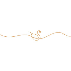 Obraz premium Golden string with knot, isolated on transparent background