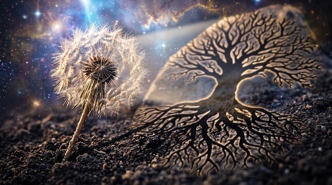 field of depth focus sharp quality high detailed Extreme close up professional macro photography of a dandelion flower detailed texture