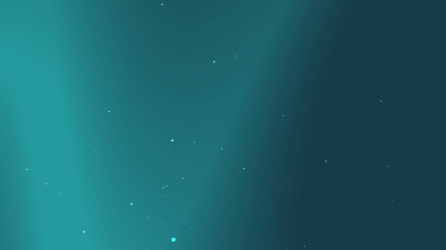 Abstract teal animated background with soft glowing gradients and subtle floating particles. Ideal for motion graphics, video backdrops, digital art, technology themes, and modern creative design proj