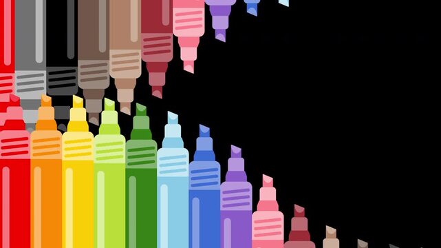 Colored Marker Transition Animation