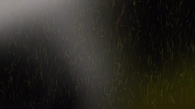 Abstract lines falling on a dark gradient background, 4 K animation loop video.