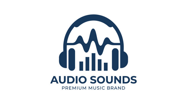 Audio Sounds Premium Music Brand Logo.