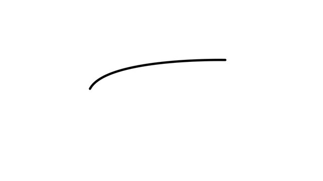 Red and black line circle highlight animation 4K video. Minimalist hand-drawn oval loops bundle for clean presentation correction, text emphasis, and isolated layout marking on a white background