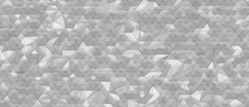 Monochromatic abstract low poly background texture with geometric shapes and fine details