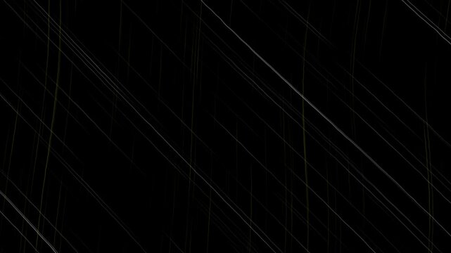 Animated white charcoal sketch scribble, Vintage film scratch texture with diagonal lines. 4K Video
