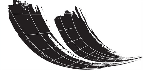 Tire treker background for rally, drift, motocross, offroad and other automotive and motorbike sports. Tire marks are black on a white background. vector © Nanda