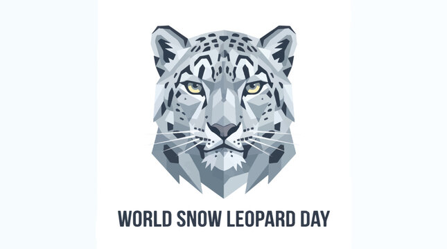 Snow Leopard Face Closeup