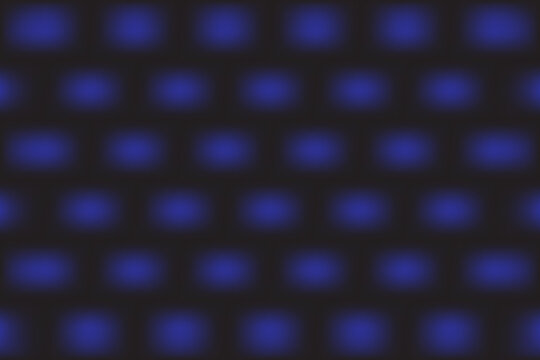 Pattern of glowing blue blurry circles arranged on a dark background with abstract background wallpaper geometric backdrop composition creative presentation minimalist