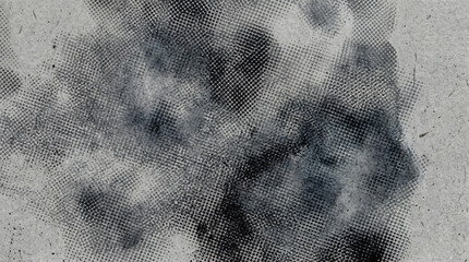 Obraz premium Abstract smoky ink wash texture in black and gray, grunge paper background, monochrome watercolor stain backdrop