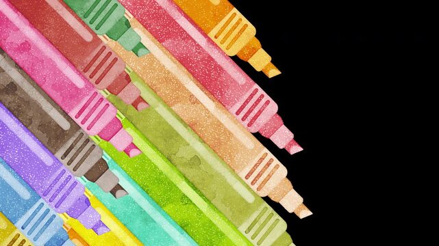 Colored Marker Transition Animation