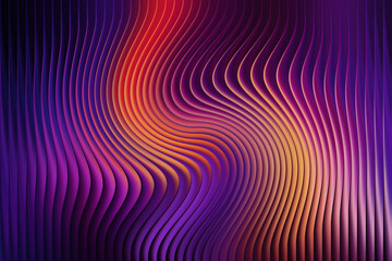 Vibrant gradient wave pattern, colorful abstract background, wavy lines design, purple orange hues