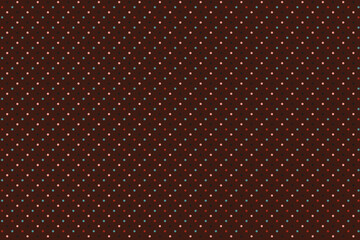 Fototapeta premium Repeating Geometric Grid of Tiny Colored Dots on Chocolate Base: Scripted Content Premium Seamless Wrapping Paper