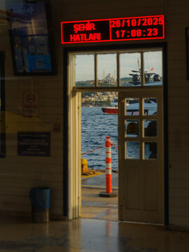 Ferry terminal in Istanbul, Turkey 