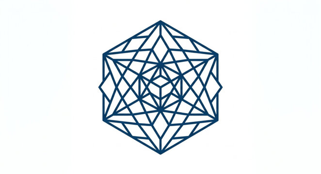Geometric Sacred Geometry Pattern Design Vector.