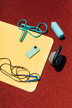 Sport Equipment on Mat