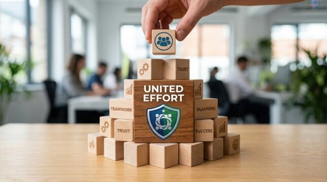 Person stacking cardboard boxes for donation in office