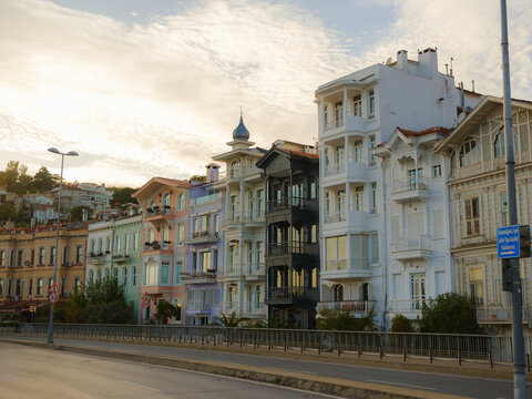 Seaside mansions in Istanbul, Turkey 