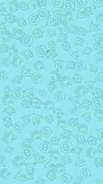 Seamlessly looping abstract background featuring a subtle light blue pattern. Ideal for creating a calm and modern atmosphere in presentations, digital designs, and various video projects requiring