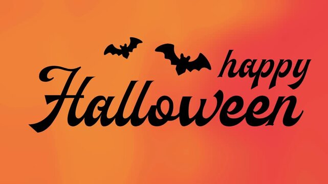 Happy Halloween Greeting Card with Vintage Pumpkin Typography Retro Vector Illustration for Holiday Celebration Poster Banner Decoration and Festive Design