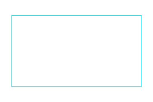 Blue Rectangle Border Frame PNG on Transparent Background.