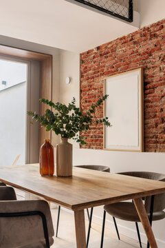 Table Detail With Eucalyptus