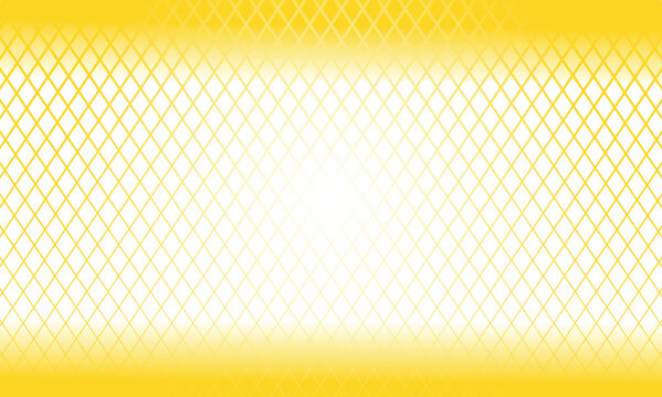 Yellow diamond grid pattern background, with white center, gradient, geometric lattice, texture with soft, horizontal light fade