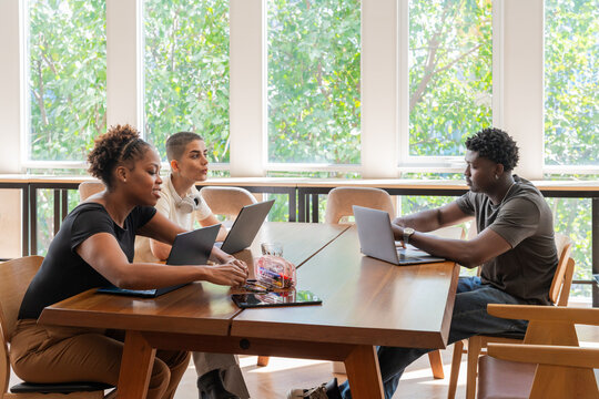 Group Meeting in a Modern Office During the Day