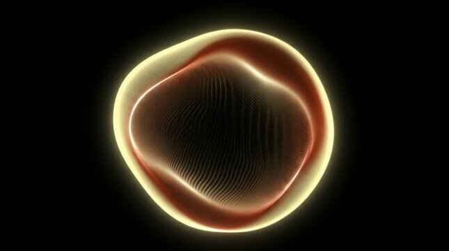 Glowing Plasma Planet Sphere in Deep Space with Blue Energy Atmosphere and Cosmic Light, Fantasy Astronomy Illustration of Alien World and Galactic Universe Glow