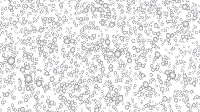 Abstract Water Droplets On White Background Seamless Loop 4K