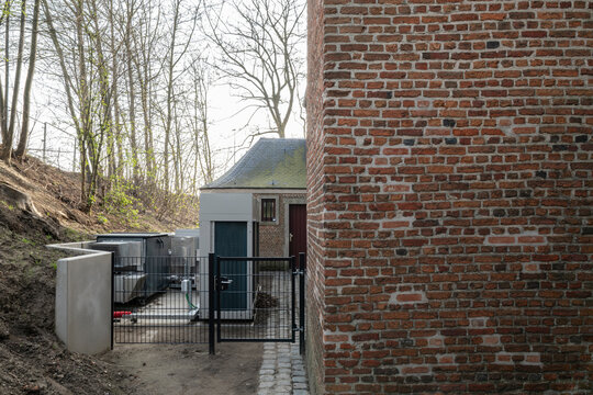 old building and heat pump