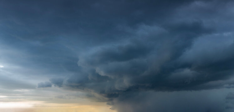 Dark clouds before the rainstorm