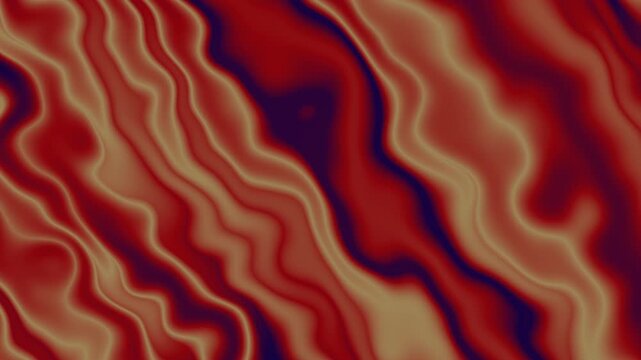 Deep Rustic Red And Dark Burgundy Flowing Liquid Marble Texture Background Loop Seamless