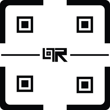Barcode scanner vector icon. Linear laser scan code symbol isolated on white background for mobile app and web design interface
