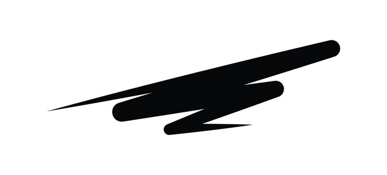 Black Permanent Marker Swash and Underline, Hand Drawn Felt Tip Pen Scribble Stroke, Text Highlighting, Correction Mark