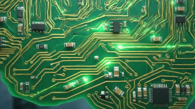 Artificial Intelligence Brain Made of Electronic Circuits