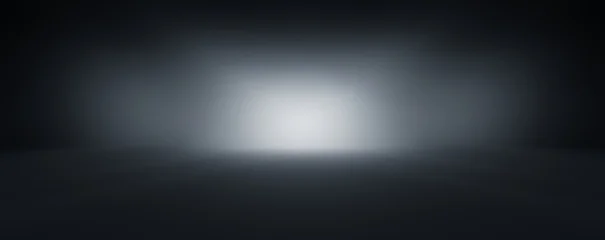 perspective floor backdrop black room studio with gray gradient spotlight backdrop background for display your product or artwork  © ooddysmile
