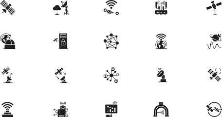 Fototapeta premium Set of various icons representing different activities and objects with activity