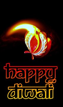 Light traditional Hindu Celebration Art of Diwali