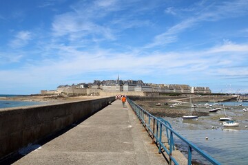 Fototapeta premium Môle des Noires, Saint-Malo, France.