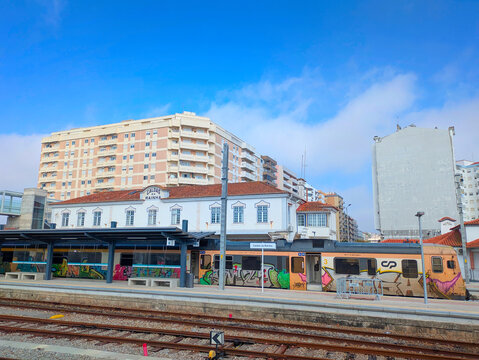 Train station Caldas  Rainha Portugal