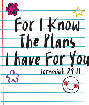 Jeremiah 29:11 svg png, For I Know The Plans I Have For You svg Png
