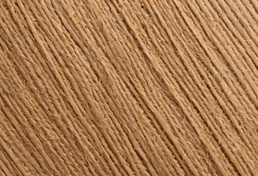Natural jute twine string creating textured pattern