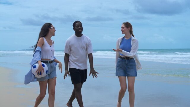 A diverse community of young adults walking side-by-side, promoting inclusivity, mental health, and the freedom of an unplugged lifestyle.